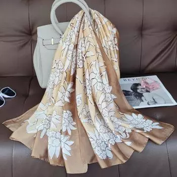 180*90 см новый роскошный бренд женские шелковые летние шарфы шаль дамская накидка мягкий женский платок пляжный палантин бандана хиджаб кашне парео