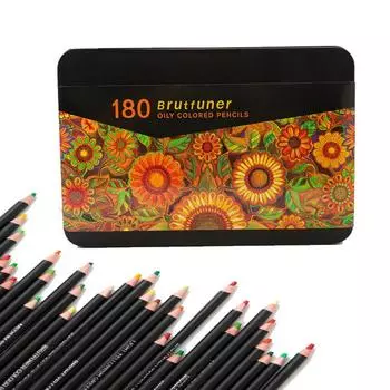 180 цветов профессиональный масляный цветной карандаш художественный рисунок живопись эскиз ручная роспись цветной карандаш для художников