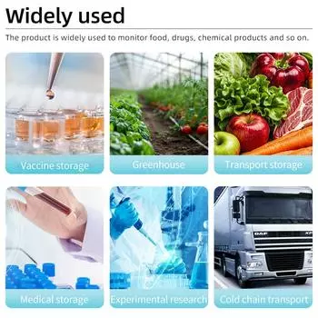 180-дневный одноразовый регистратор данных температуры USB-регистратор данных PDF-отчет Сигнализация температуры со светодиодным индикатором для транспортировки в холодовой цепи