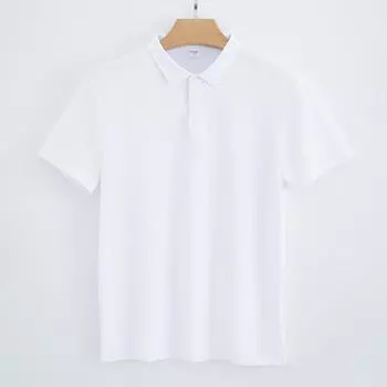 180 г хлопка Cover Wire Polo Shirt Solid Color Футболка с короткими рукавами Top Летняя тонкая рубашка воротник мужская Polo Shirt S