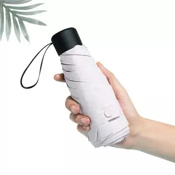 180 г складной легкий мини-зонт от дождя женский портативный дорожный капсула 5 складной женский зонт ветрозащитный зонтик от солнца