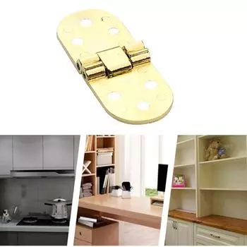 180-градусная невидимая петля для двери шкафа из сплава с отверстием (Золото)