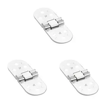 180-градусная невидимая петля для двери шкафа из сплава с отверстием (Серебряный)