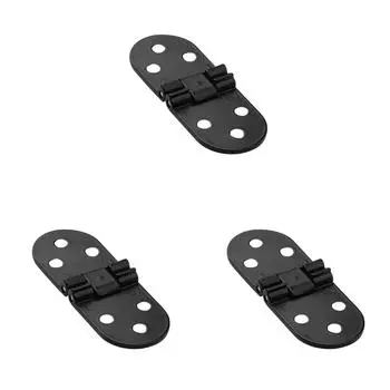 180-градусная невидимая петля для двери шкафа из сплава с отверстием (черный)