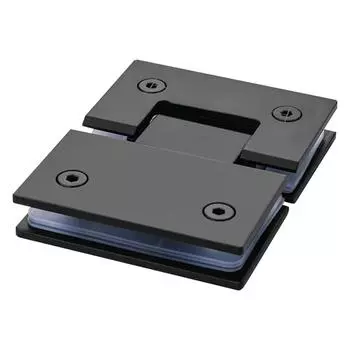 180-градусный стеклянный зажим 304 нержавеющая сталь душевая дверь петля (черный)