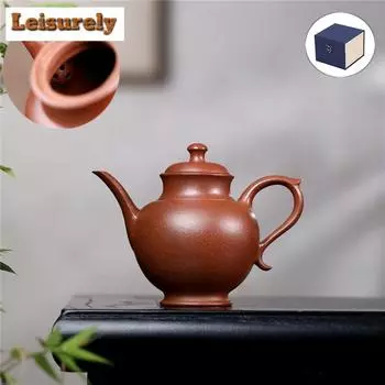 180 мл элегантный исинский фиолетовый глиняный чайник ручной работы гёкуро чайник сырой руды вниз по склону глиняный чайник с фильтром китайский чайный набор цзыша подарок