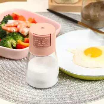 180 мл банка для приправ количественная простая в использовании безопасная коробка для перца и соли для специй для кухни розовый