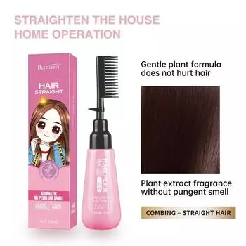 180 мл крем для выпрямления волос, питательный разглаживающий крем для волос для женщин, кератиновое лечение, выпрямление волос 180ml