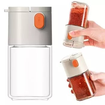 180 мл солонка и перечница толкающего типа точная количественная бутылка для приправ для кухни приготовления пищи кемпинга многофункциональные банки для контроля соли специй белый
