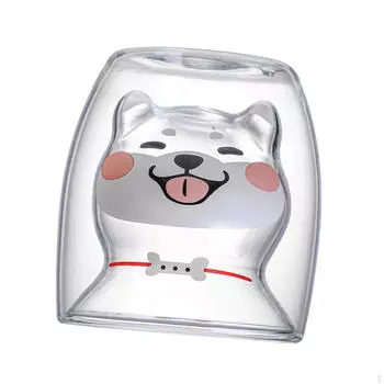 180 мл стеклянные чашки с двойными стенками, выдувные вручную чайные чашки для мороженого, капучино, жёлтый