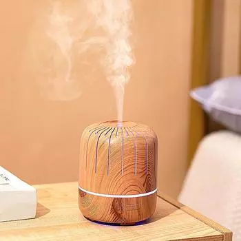 180 мл ультразвуковой увлажнитель воздуха для ароматерапии с древесными зернами, USB-диффузор эфирного масла со светодиодной лампой для аромата домашней комнаты USB Cable