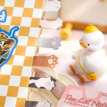 180 шт./компл. сладкие мультяшные липкие заметки для студентов Kawaii Котенок скрапбукинг блокнот милый студент индекс этикетка липкие заметки