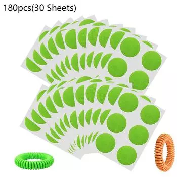 180 шт. наклейки от комаров, цитронелла, патчи для детей с браслетом