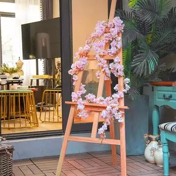 180 СМ Искусственные Цветы Сакуры Лоза Свадебный Сад Розовая Арка Украшения Домашней Вечеринки Рождество Свадебные Поддельные Шелковые Растения для Альбома
