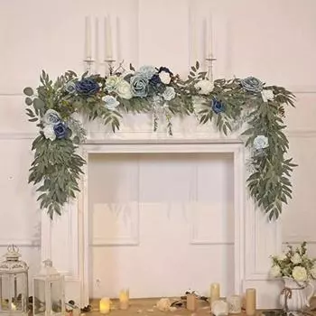 180 см зеленая гирлянда искусственная эвкалиптовая гирлянда с цветами искусственная розовая гирлянда искусственная цветочная гирлянда для свадьбы домашняя вечеринка ремесло искусство декор стола 180cm коричневый