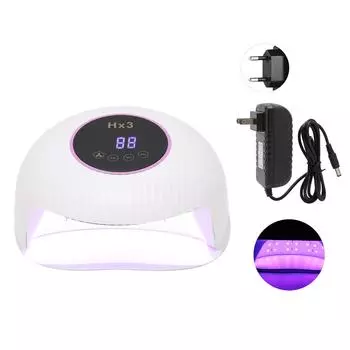 180 Вт УФ-светодиодная лампа для сушки геля для ногтей, 3 режима, быстросохнущая красная лампа для сушки геля для ногтей EU Plug