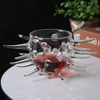 180ml 6oz Bar Molecular Cocktail Glass Artistic Conception Dish Creative Tableware Sea Urchin Glass Fruit Dessert Bowl Bar Glass 101-200ml