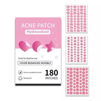 180Pcs Acne Patch Repair Acne Cleansing Invisible Breathable Waterproof Acne Cleansing Concealer Fade Clean
