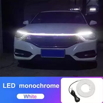 180см 12В Светодиодная полоса дневного ходового света для капота автомобиля, водонепроницаемая гибкая лампа