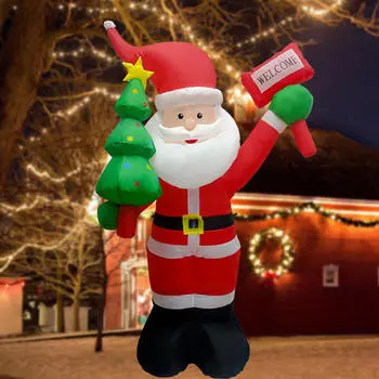 182 см рождественский Санта надувной декор UK 220V милый для праздничной вечеринки