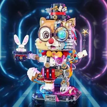 1831 шт. LOZ мини-блоки детские строительные игрушки DIY кирпичи головоломки механическая белка мальчики подарок домашний декор 1956 БЕЗ КОРОБКИ