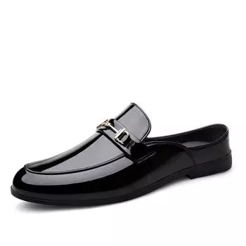 1839 Большие размеры 39-47 Микрофибра Полуподдержка Маленькие кожаные туфли с одной педалью Ленивые туфли Туфли 39