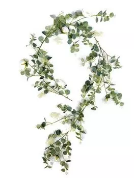 185см Искусственный цветок Эвкалипт Гирлянда Камелии Шелковая роза Пион Виноградные украшения Искусственные листья Цветочные для свадебного декора стен Сад Домашняя вечеринка детские розовый