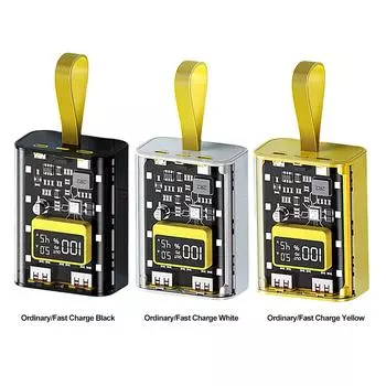 18650 зарядное устройство чехол быстрая зарядка своими руками с ночной подсветкой портативный мини мобильный источник питания цифровой дисплей коробка мобильный источник питания Fast Charge White