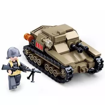 186 шт. CV33 сверхлегкий танк, строительные блоки, детские развивающие игрушки для мальчиков, кирпичи, сделай сам, собранная модель танка, игрушки, подарки для детей