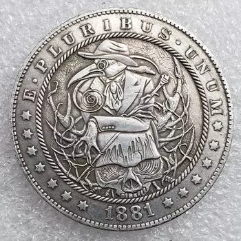 1881 HOBO США Соединенные Штаты Америки Памятные коллекционные сувениры Серебряные монеты