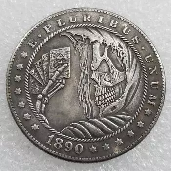1890 HOBO США Соединенные Штаты Америки Памятные коллекционные сувениры Серебряные монеты0