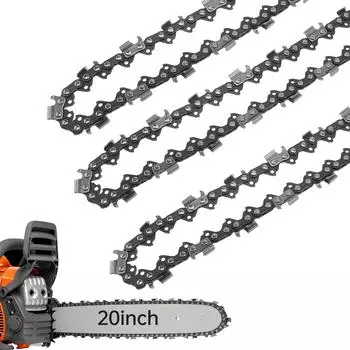 18 / 20 дюймов цепь бензопилы углеродистая сталь электрическая пила цепь пила пила по дереву 72 привод 76 приводное звено подходит для Husqvarna / Dolmar / Jonsered 20 inch 76 Drive