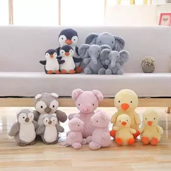 18/22 см пушистая лиса утка сова плюшевая игрушка милая мягкая игрушка-животное кукла детская успокаивающая игрушка для сна для детей детский подарок