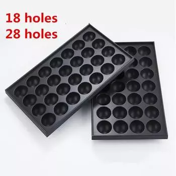 18 28 отверстий противень для шариков осьминога антипригарное покрытие решетка для гриля колбаса часть Takoyaki taiyaki части вафельницы японская сковорода для гриля