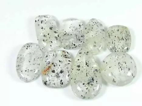 18-30 мм натуральный черный кварцевый микс форма 8 шт кабошон россыпью драгоценный камень RQ-2868