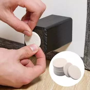 18/32/50 шт. Накладки на мебель, разрезаемые, войлочные, противоскользящие, для защиты пола стульев и 5cm Square белый