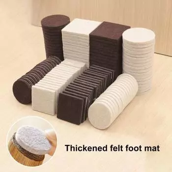 18/32/50 шт. накладок на мебель, нарезаемых войлочных противоскользящих напольных защитников для стульев и столов, защищающих полы, накладки на ножки мебели для спальни, гостиной 4cm Round Ring коричневый