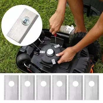 18/36 шт. сменные лезвия для роботизированной газонокосилки с одним отверстием, сменные лезвия для роботизированной газонокосилки Worx Landroid