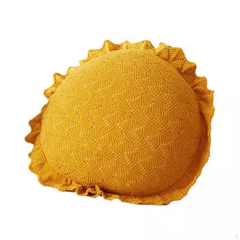 18.9 Inch Round Cushion, Tatami Pillow for Dining Chair and Sofa in Bedroom жёлтый