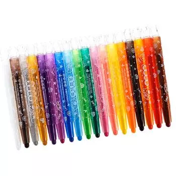 18 цветов детский нетоксичный вращающийся мелок для рисования и живописи as described разноцветный