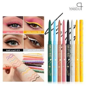 18 цветов гладкой подводки для глаз, очаровательный контур макияжа глаз, водостойкий и стойкий, просто необходим женщинам