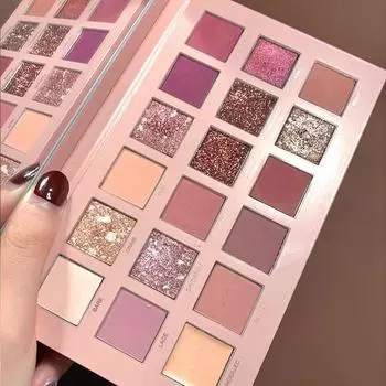 18 цветов лоток для теней для век Водостойкий матовый перламутровый блесток Sleeper Silkworm Контурный лоток для теней для век Стойкий макияж Студенческий женский макияж