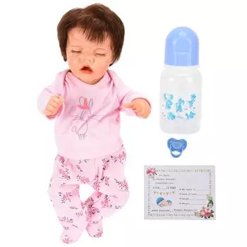 18 дюймов Реалистичные куклы Reborn Baby Dolls Мягкое виниловое тело, имитация куклы-младенца с соской