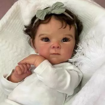 18-дюймовая кукла-симуляция Rebirth Doll Bettie Reborn Doll Детская игрушка для игрового домика белый