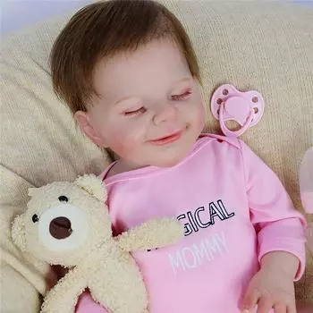 18-дюймовая моющаяся готовая кукла реборн, спящая кукла для новорожденных, 3D-кожа, многослойная живопись Boy