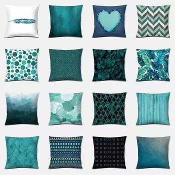 18-дюймовая наволочка с геометрическим принтом для домашнего декора дивана 40x40cm