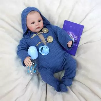 18-дюймовая виниловая кукла ручной работы с мягким тканевым телом Reborn Baby Doll Toys/Реалистичная кукла в подарок