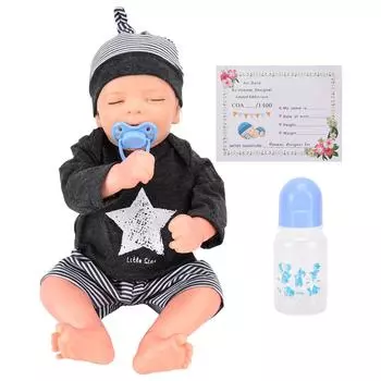 18-дюймовые куклы-ребёнки Reborn, мягкие виниловые подвижные конечности, моющиеся, спящие игрушки для кукол-младенцев с милым дизайном