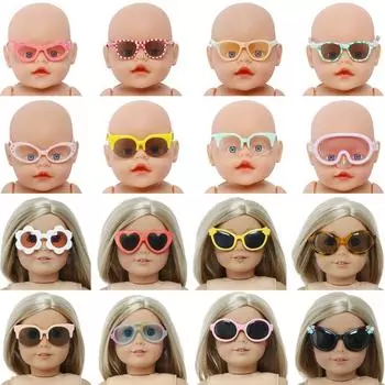 18-дюймовые кукольные очки, солнцезащитные очки для кукол 45 см, аксессуары для кукольного домика для девочек, игрушка