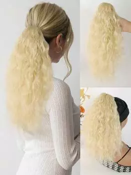 18-дюймовые накладные волосы с когтями на клипсах для хвостиков, длинные многослойные волосы, пушистые густые волнистые вьющиеся волосы, натуральные мягкие синтетические накладные волосы для женщин 18inch